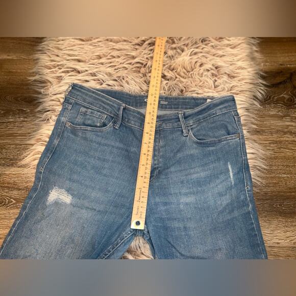 Old navy rock star super skinny distressed blue jeans - Picture 10 of 15